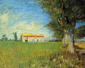 文森特 威廉 梵高 : 麦田里的农舍